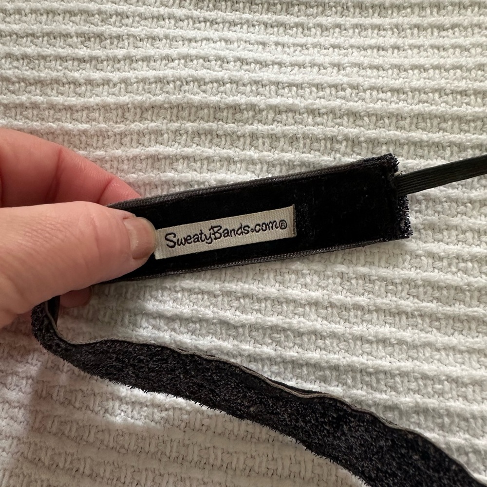 Blue Glitter Sweaty Bands Headband - Picture 6 of 7